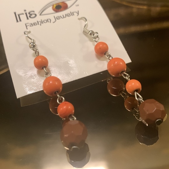 Beaded Drop Earrings - Picture 2 of 4